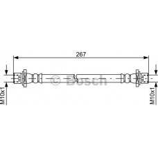 BOSCH 1987481584 - BOSCH шланг гальм. задн. SUBARU Legacy -09