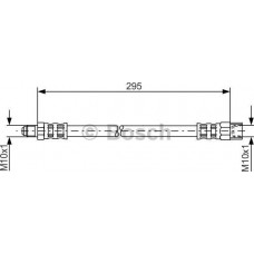 BOSCH 1987481015 - BOSCH VOLVO шланг гальмів.задн.XC90 02-