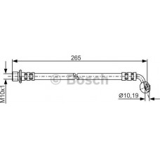 BOSCH 1987481127 - BOSCH TOYOTA шланг гальмівний задн. лів.Land Cruiser 100 98-