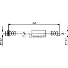 BOSCH 1987481705 - BOSCH FORD шланг гальм. задн. Transit 12-