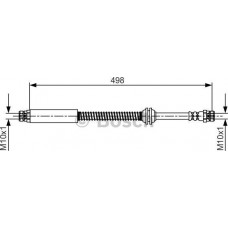 BOSCH 1987481711 - BOSCH VW гальм.шланг задн.Caddy 04-