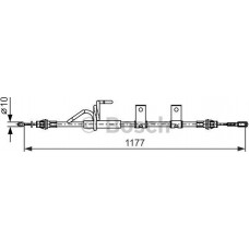 BOSCH 1987482404 - BOSCH FIAT трос гальмівний задн. лів. FREEMONT 11-