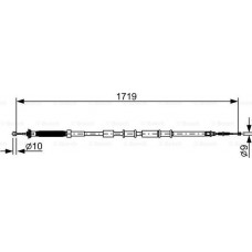 BOSCH 1987482526 - Тросовий привод, стоянкове гальмо