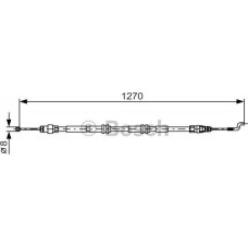 BOSCH 1987482014 - Тросовий привод, стоянкове гальмо