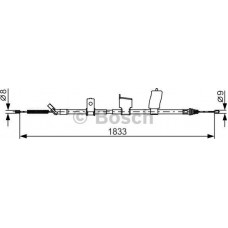 BOSCH 1987482340 - BOSCH NISSAN трос ручного гальма лів. Qasqai2 07-