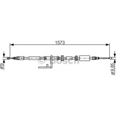 BOSCH 1987482313 - Трос. стояночная тормозная система