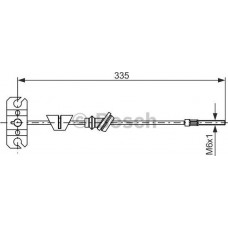 BOSCH 1987482225 - Тросовий привод, стоянкове гальмо