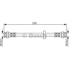 BOSCH 1987476633 - BOSCH  FIAT гальм.шланг задн.Bravo-a.Marea.Tempra.Tipo.LANCIA Dedra.Delta