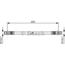 BOSCH 1987476309 - Шланг тормозной VW Multivan-Transporter R 03-09