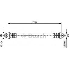BOSCH 1987476382 - BOSCH FORD шланг гальмівний задн. Fiesta -96