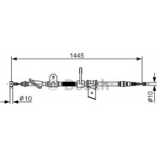 BOSCH 1987477624 - BOSCH ALFA ROMEO трос ручного гальма прав. 166