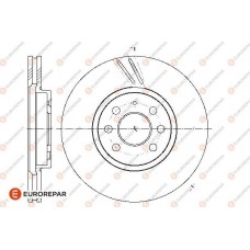 EUROREPAR 1667850780 - 8708309198 ДИСКИ ГАЛЬМІВНІ