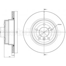 Cifam 800-1025C - CIFAM BMW Диск тормозной задн.X5 E70 07-.F15 13-.X6 E71 08-.F16 14-