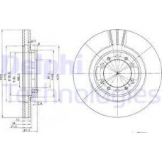 Delphi BG3099 - DELPHI MITSUBISHI диск гальмівний передн.Pajero 91-