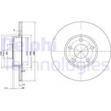 Delphi BG2749 - DELPHI AUDI диск гальмівний перед.100-A4-A6