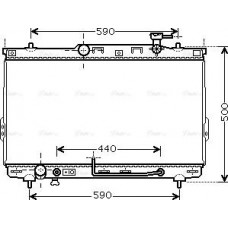 Ava Quality Cooling HYA2110 - AVA HYUNDAI радіатор охолодження Santa Fe I 2.0-2.7 01-