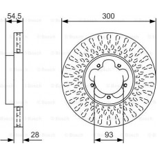 BOSCH 0986479B11 - BOSCH гальмівний диск передн. FORD Transit 06 - 30028