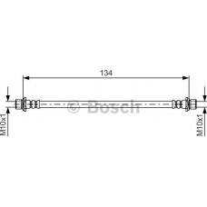 BOSCH 1987481637 - BOSCH шланг гальм. задн. TOYOTA  AURIS -12