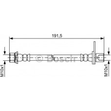 BOSCH 1987481738 - BOSCH TOYOTA шланг гальм.задн.лів.Auris 07-