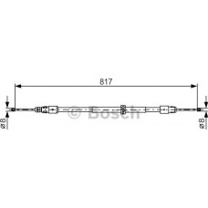 BOSCH 1987482024 - BOSCH трос ручного гальма задн. лів.-пр DB ML-GL164