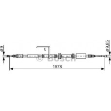 BOSCH 1987482314 - Тросовий привод, стоянкове гальмо