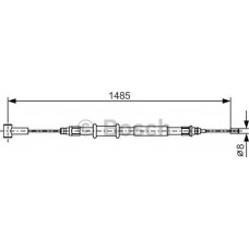 BOSCH 1987482214 - Тросовий привод, стоянкове гальмо