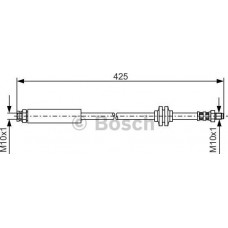 BOSCH 1987476451 - Гальмівний шланг OPEL-PEUGEOT Corsa D-E-Bipper F