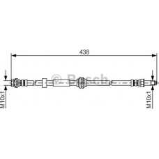 BOSCH 1987476181 - BOSCH шланг гальмівний  передній FORD Focus II. C-Max 04-