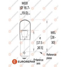 EUROREPAR 1616431080 - Лампа розжарювання, вказівник повороту