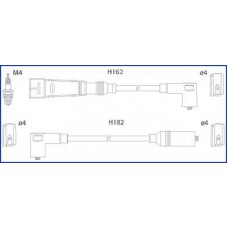 HITACHI 134704 - HUCO VW Комплект проводІв високої напруги Golf II.Passat 1.0-1.8 80-