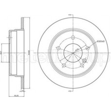 Cifam 800-315C - CIFAM DB Диск тормозной задний W202 93-