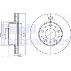 Delphi BG4059 - DELPHI CITROEN диск гальмівний передн.Jumper.Fiat Ducato.Boxer 06-