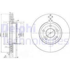 Delphi BG3838 - DELPHI DB диск гальмівний передн.Vito 03- 30028