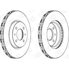 Champion 562178CH - Гальмівний диск передній  Fiat 500. Doblo. Fiorino. Panda. Punto. Qubo - Alfa Romeo - Citroen - Peug