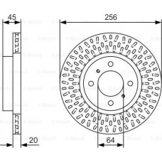 BOSCH 0986479T39 - BOSCH диск гальм. передн. MITSUBISHI COLT -12