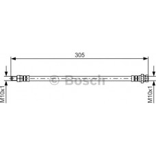 BOSCH 1987481442 - BOSCH  PEUGEOT  шланг гальмівний задн. 4007  07-