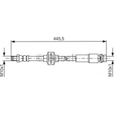 BOSCH 1987481668 - Гальмівний шланг FORD C-Max-Focus R 1.0-2.3 10>>