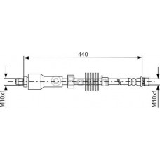 BOSCH 1987481688 - BOSCH шланг гальм. передн. лів. CITROEN C4  -17