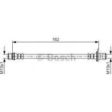 BOSCH 1987481638 - BOSCH шланг гальм. задн. лів. TOYOTA  AURIS -12