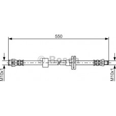 BOSCH 1987481056 - BOSCH шланг гальмівний передн. BMW X3  -06
