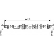 BOSCH 1987481732 - BOSCH шланг гальмівний передн. Freelander 06-14