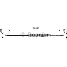 BOSCH 1987482129 - BOSCH  SKODA трос ручн.гальма барабан.Octavia