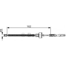 BOSCH 1987482278 - Тросовий привод, стоянкове гальмо