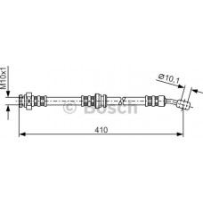 BOSCH 1987476961 - BOSCH SUZUKI шланг гальмівний передн. Baleno 95-