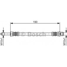 BOSCH 1987476310 - Шланг гальмівний гідравлічний
