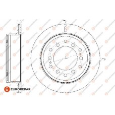 EUROREPAR 1667865580 - EUROREPAR 8708309198 ДИСК ГАЛЬМ?ВНИЙ ЗАДН?Й 2ШТ.