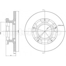 Cifam 800-1547 - CIFAM FORD диск гальм. задн. Transit 06- з кільцем ABS