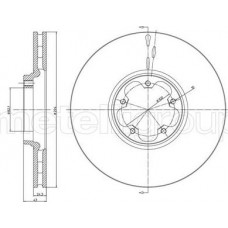 Cifam 800-702 - CIFAM FORD диск гальмівний передній TRANSIT 00-