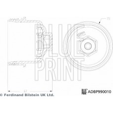 Blue Print ADBP990010 - BLUE PRINT кришка корпуси масляного фільтра OPEL Astra J