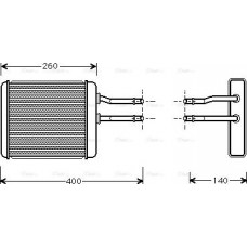 Ava Quality Cooling AL6072 - Теплообмінник, система опалення салону
